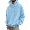 thumbnail image 3 of HUITKMM Chandail à Capuchon Confortable pour Homme Automne et Hiver Grande Taille Sans Capuche Chandail Mode Chandail en Molleton Vêtement Haut Hop Surdimensionné Col Rond Chandail en Molleton 4991, 3 of 3