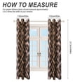 thumbnail image 2 of Brown Leopard Print Window Blackout Curtain 3d Printed Blackout Curtain Bedroom Living Room Hotel Window 2 Panel Shade, 2 of 6