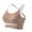 Brown, variant on Xfvqtps Sports Bras for Women Wireless Cross Back Elastic Pullover Comfortable Breathable Yoga Bra Gray