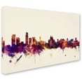 thumbnail image 2 of Trademark Fine Art "Liverpool England Skyline" Canvas Art by Michael Tompsett, 2 of 3