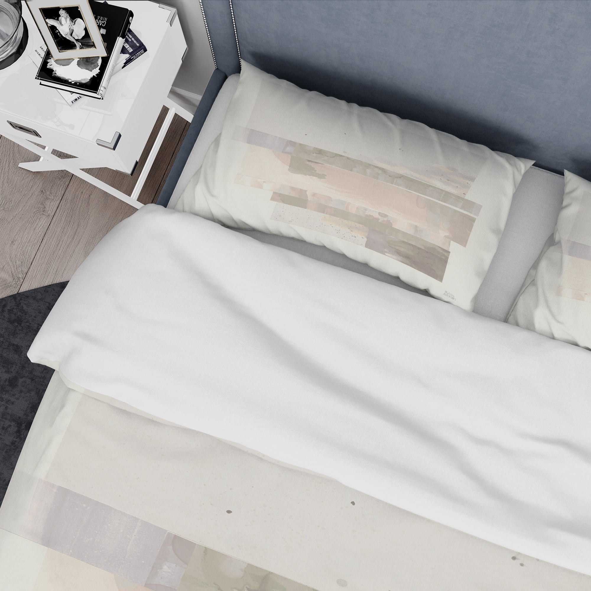 Designart 'Geometric Neutral Form I' Geometric Duvet Cover Set