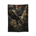 thumbnail image 2 of American Eagle Bald Eagle Throw Blanket - Soft, Warm & Cozy Fleece for Couch, Sofa, Bed 50x40, 2 of 6