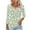 003 Multicolor, variant on Oplxuo Womens Summer Tops 3/4 Length Sleeve V Neck Shirts Dressy Casual Tunic Blouses Floral Cute Print Tee Shirt