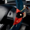 thumbnail image 5 of Seven Starred Iadybird Printed 14.5 Inch PVC Leather Steering Wheel Cover - Car Wheel Cover Auto Accessories, 5 of 6