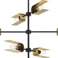 thumbnail image 5 of Designers Fountain U Turn 6 Light Matte Black Island Pendant, D263M-IS-MB, 5 of 6