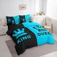 thumbnail image 3 of Castle Fairy King And Queen Crown Bedding Comforter Set 7pcs for Girls Female Women,Romantic Valentine's Day Queen Bedding Sets Super Cozy,Couple Lover Queen Sheet Sets,Lightweight Room Decor, 3 of 8