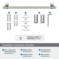 thumbnail image 5 of Amerock Davenport Brushed Nickel 18 inch (457mm) Towel Bar, 5 of 8