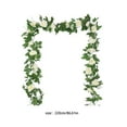 thumbnail image 2 of dajkiuy 7.22Ft Flower Garland Artificial Rose Vines for Bedroom, Cute Fake Hanging Flower Vines Floral Garland Decorations for Wedding Party Wall Room Decor Aesthetic(White), 2 of 6