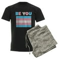 thumbnail image 6 of CafePress - Be You Transgender Flag LGBTQ Pride Month Vintage - Men's Dark Loose Fit Cotton Pajama Set, 6 of 7