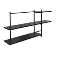 thumbnail image 5 of Kate and Laurel Ramone Three-Tiered Wall Shelf, 42 x 23, Black, Decorative Shelving Unit and Wall Organizer for Entryway Storage or Living Room Display Shelf, 5 of 10