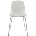 thumbnail image 3 of Modern Dining Chair Dining Room Kitchen Side Chair Soft Leisure Chair with Metal Legs, White, Set of 4, 3 of 9