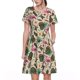 thumbnail image 1 of Easygdp Tropical Mask Flamingo para Vestido Transpirable de Mujer, Vestido Suelto de Manga Corta con Pliegues y Bolsillos para el Verano, 1 of 6