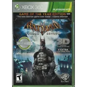 Batman Arkham Asylum: Game of the Year (Platinum Hits) Xbox 360 (Brand New Facto