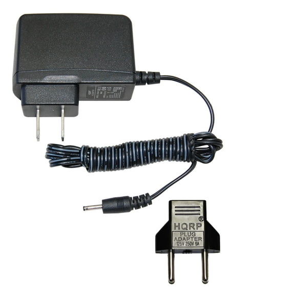 HQRP AC Adapter Charger for Sharper Image Literati Digital Wireless eReader Ebook E-Reader 1636377 1637287 7-inch LCD, Power Supply Cord   Euro Plug Adapter