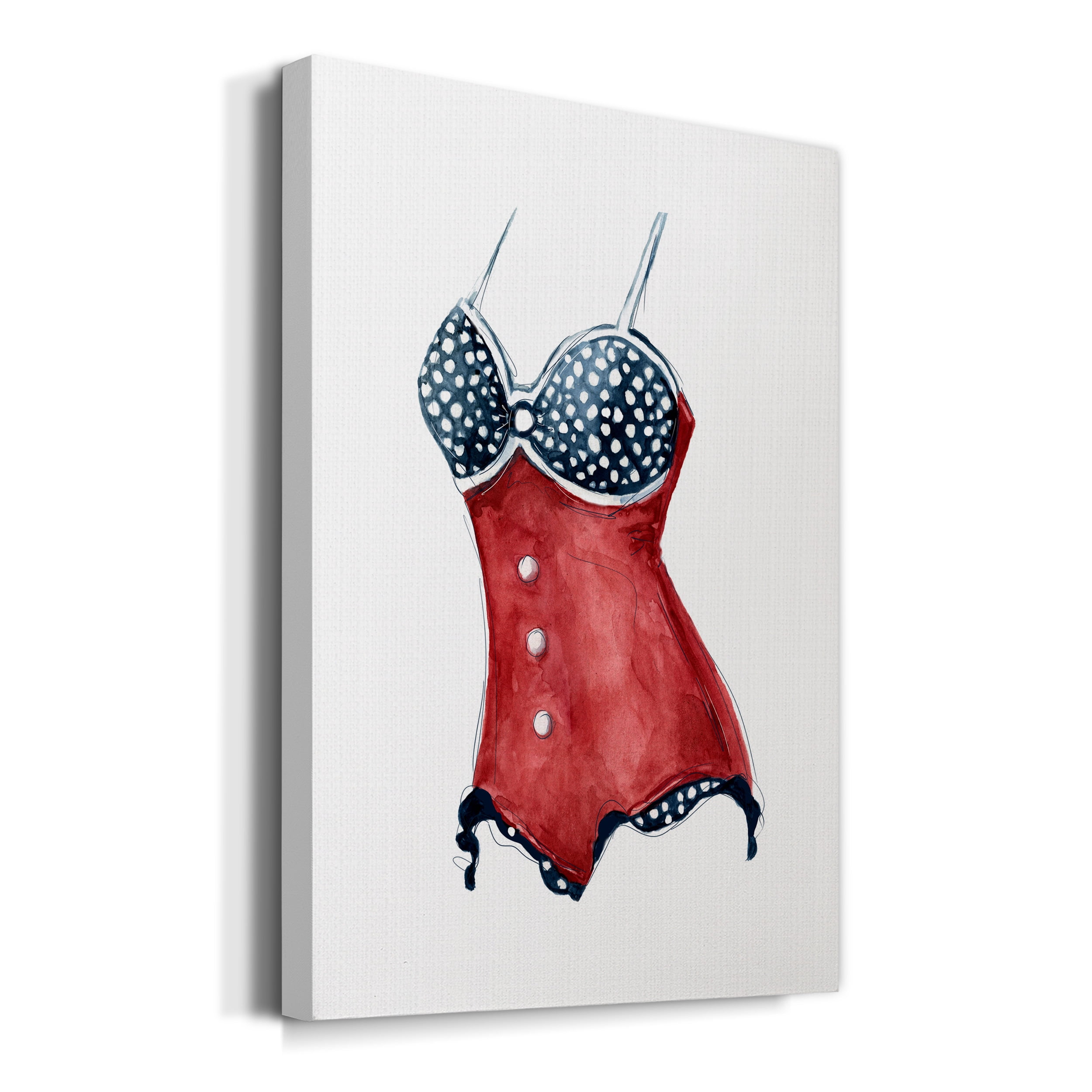 Vintage Swimwear II Premium Gallery Wrapped Canvas - Ready to Hang - 32 x 48