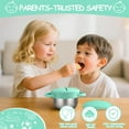 thumbnail image 4 of Snack Cups for Toddlers Spill Proof,3-in-1  Detachable Stainless Steel Baby Food Containers with Spill-Proof Silicone Lids & Handles,On-the-Go Kids Snack Containers Box, 4 of 14
