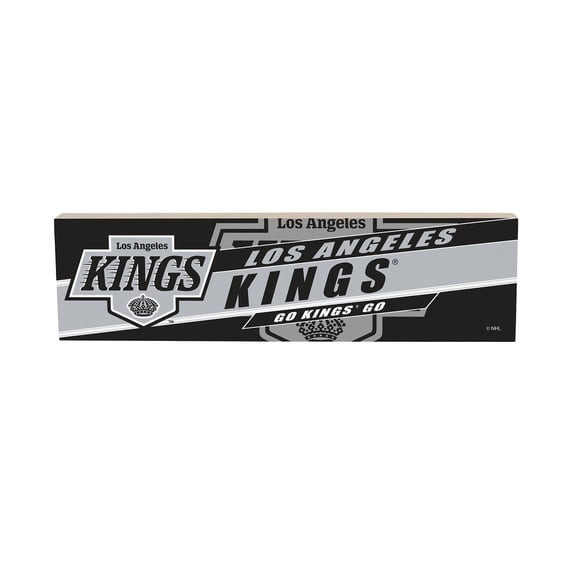 Los Angeles Kings 5" x 18" Shadow Logo Wood Mantle Sign