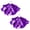 Purple, variant on ranrann 1 Pair Cheer leader Aerobics Pom Poms with Baton Handle Sports Meeting School Competition Green One Size
