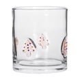 thumbnail image 2 of THOPBPRK Handcrafted Embossed Glass Cup with Colorful Accents, Elegant Vintage Style Drinking Tumbler for Christmas Table Decor, Holiday Party Gifts and Winter Home , 1Pack A, 2 of 5