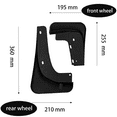 thumbnail image 3 of Car Mudguards For MAZDA CX-50 2023, 4Pcs Front & Rear Mud Flaps Splash Guards, Fender Flares For All-Weather Protection-black, 3 of 7