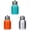 Blue 1 Pack & Orange 1 Pack & Silver 1 Pack, variant on Mini Water Bottle Small Water Bottle 300ML Stainless Steel Small Flask Vacuum Insulated Thermal Cup Leak Proof Portable Mini With Hook Green