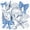 Blue White 5, variant on Manfei Sketch Seashell Bow 7-Piece Twin Bedding,Starfish Coral Ocean Bedding Comforter Set,Colorful Stars Reversible