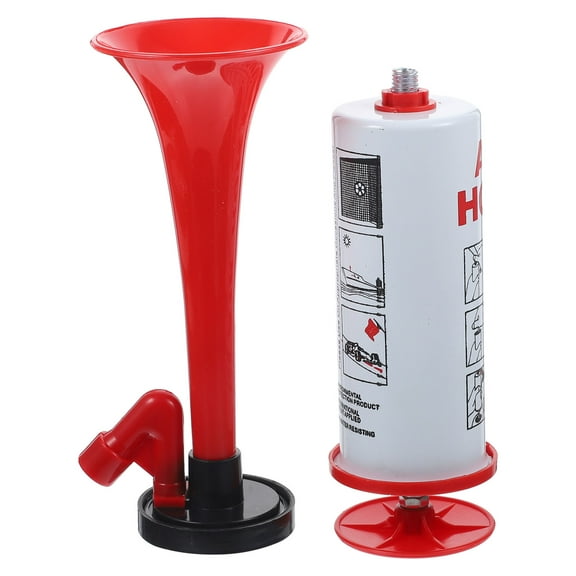 Phenofice Signal Alert Handheld Air Horn Red 1Pcs 13.4X2in