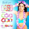 thumbnail image 4 of Greenadscape 6 De Collar Hawaiano Con Flores Artificiales Para De Fiesta Luau Multicolor, 4 of 6