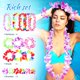 thumbnail image 1 of TABLETREANDS 6Jgo Kit De Accesorios Hawaianos Clásicos Para Fiesta Luau Con Collares Y Multicolor, 1 of 6