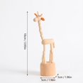 thumbnail image 3 of Office Desk Decor Minimalist Wooden Figurine, Minimalist Home Decor, Cute Work Desk Decor for Home Office, 1 Pack, 3 of 9
