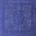 thumbnail image 1 of Ahgly Company Indoor Square Abstract Blue Modern Area Rugs, 5' Square, 1 of 4