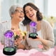 thumbnail image 4 of Regalos de rosa eterna para mujeres, regalos de cumpleaños para mamá, rosa iluminada en cúpula de cristal, regalos de rosa eterna para el Día de la Madre, regalos de rosas para el Día de San Valentín, 4 of 6