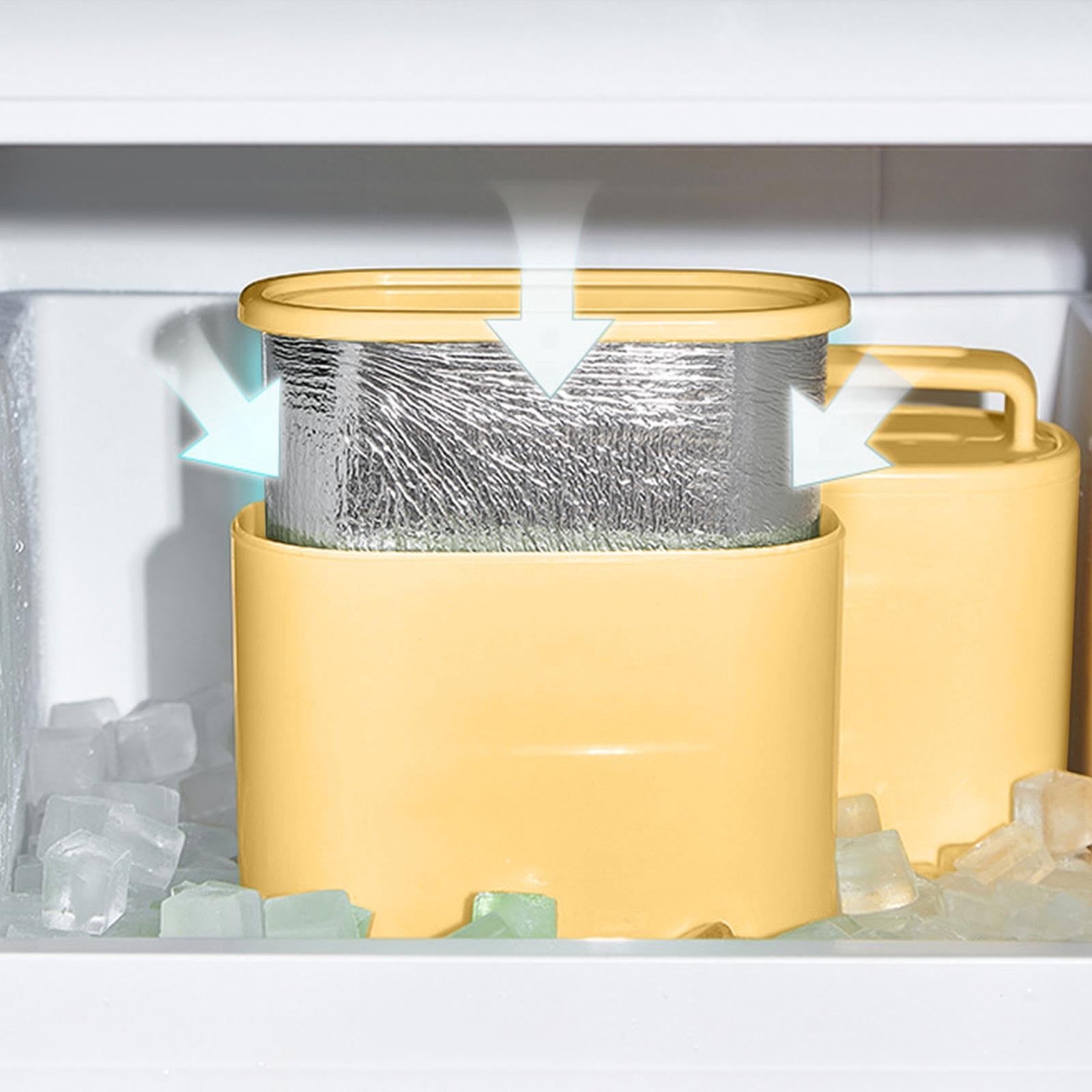Leakproof Round Ice Ball Mold, Flexible Silicone Freezer Maker With Lid, Slow Melting Sphere Ice Container, Easy Release Bar Tool for Whiskey, Cocktail, Beverage Chilling and Home Bar Use