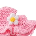 thumbnail image 5 of Sombrero de gato tejido,Sombrero de encaje tejido a mano para mascotas,lindos sombreros,Sombrero de hilo de lana Disfraz divertido Hecho a mano,Gorro de ganchillo Accesorios Ropa Cachorro, 5 of 5