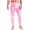 Pink, variant on Men's Shiny Oil Leggings High Waist Stretchy Compression Pants Glossy Gym Fitness Underpants Royal Blue M