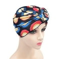thumbnail image 2 of EnJoCho Women Sun Hat Cancer Head Hat Cap Ethnic Boho Floral Hair Cover Wrap Turban Headwear Turban Cap Ruffle Chemo Cancer Beanie, 2 of 2