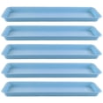thumbnail image 4 of jinwen 5 Pieces Plant Saucers Rectangular Plant Trays for Courtyard Windowsill Yard blue, 4 of 9