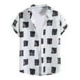thumbnail image 2 of Tbopshirt Summer Tops,Men's Casual Short Sleeve Hawaiian Vacation Style Shirt Blouse T-shirt, 2 of 5