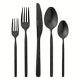thumbnail image 2 of Thyme & Table Lumi 20-Piece Black Stainless Steel Flatware Set, Service for 4, 2 of 7