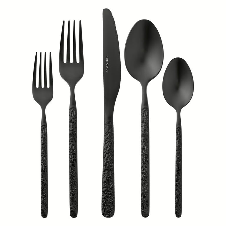 Free Shipping! Thyme & Table Lumi 20 Piece Black Stainless Steel