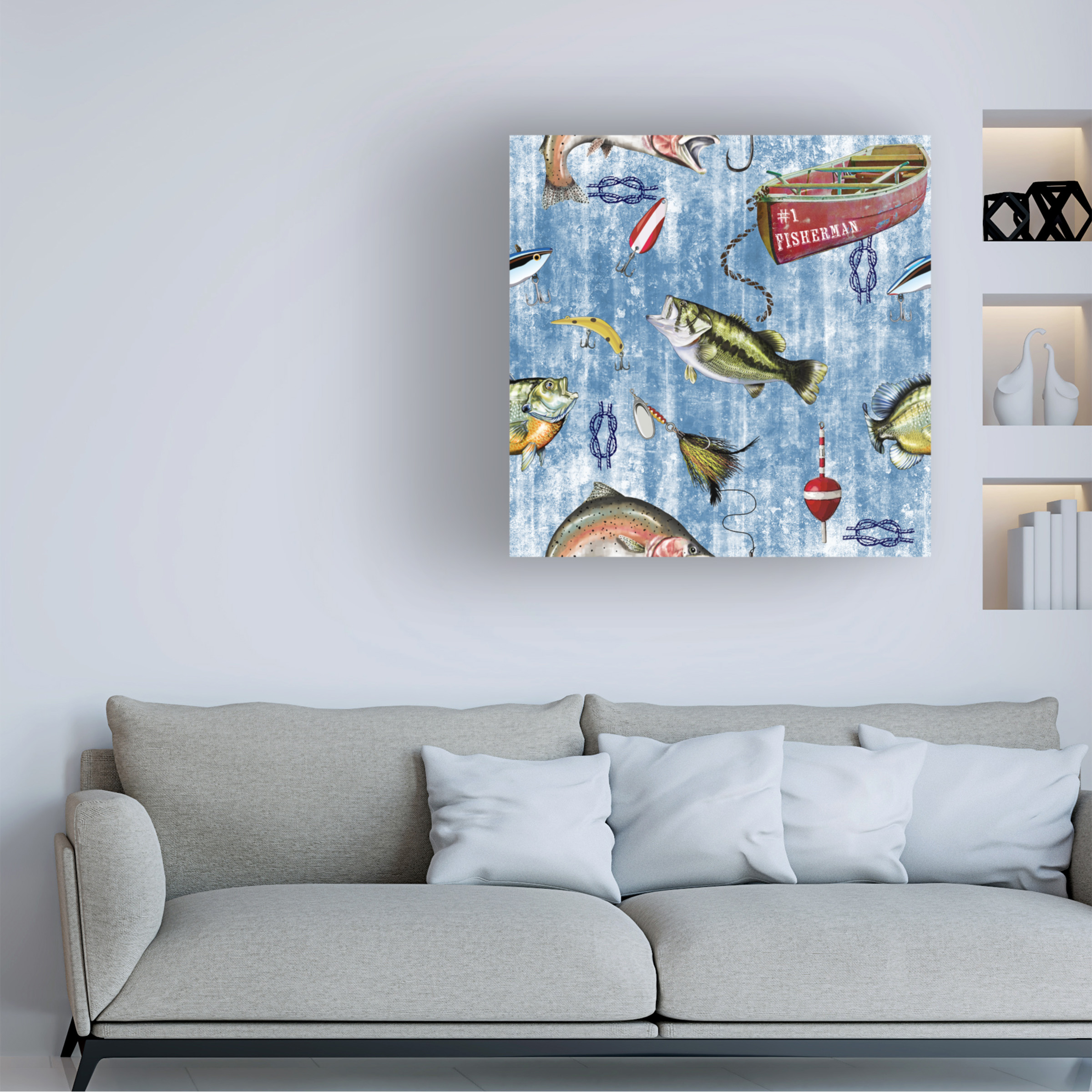 Trademark Fine Art 'Fisherman 2' Canvas Art by Jean Plout