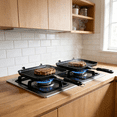 thumbnail image 2 of Double Sided Nonstick Sandwich Pan, Die Cast Aluminum Grill Pan, Breakfast Maker for Toast Panini Waffle, 2 of 7