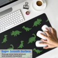 thumbnail image 4 of Long Mouse Pads for Desk,Black Dinosaurs Neon Pattern Desk Mats on Top Of Desks, Desk Mouse Pad Extra Large with 3mm Non-Slip Base and Stitched Edge for Gaming,Office,Work,Home 31.5"x11.8", 4 of 6