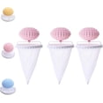 thumbnail image 1 of Vortexes Float Hair and Lint Catcher, 3pcs Washing Machine Hair Filter Mesh Bags, Floating Lint Catcher for Washing Machine, Hair Remover for Laundry,Removes Pet Fur from Clothes (Pink), 1 of 7