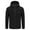 Black, variant on IYTR Mens Winter Jacket Fashion Warm Tops Coats with Pocket Long Sleeve Jacket Zipper Hooded Draswtring Solid Color Black XXXXXXL
