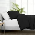 thumbnail image 5 of Bare Home  Soft Hypoallergenic Microfiber Duvet Cover and Sham Set Black Twin - Twin XL 2 Piece, 5 of 6