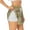 White, variant on Vintage World Map Printed 2 in 1 Women's Workout Shorts for Athletic Gym Running Shorts with Phone Pockets-