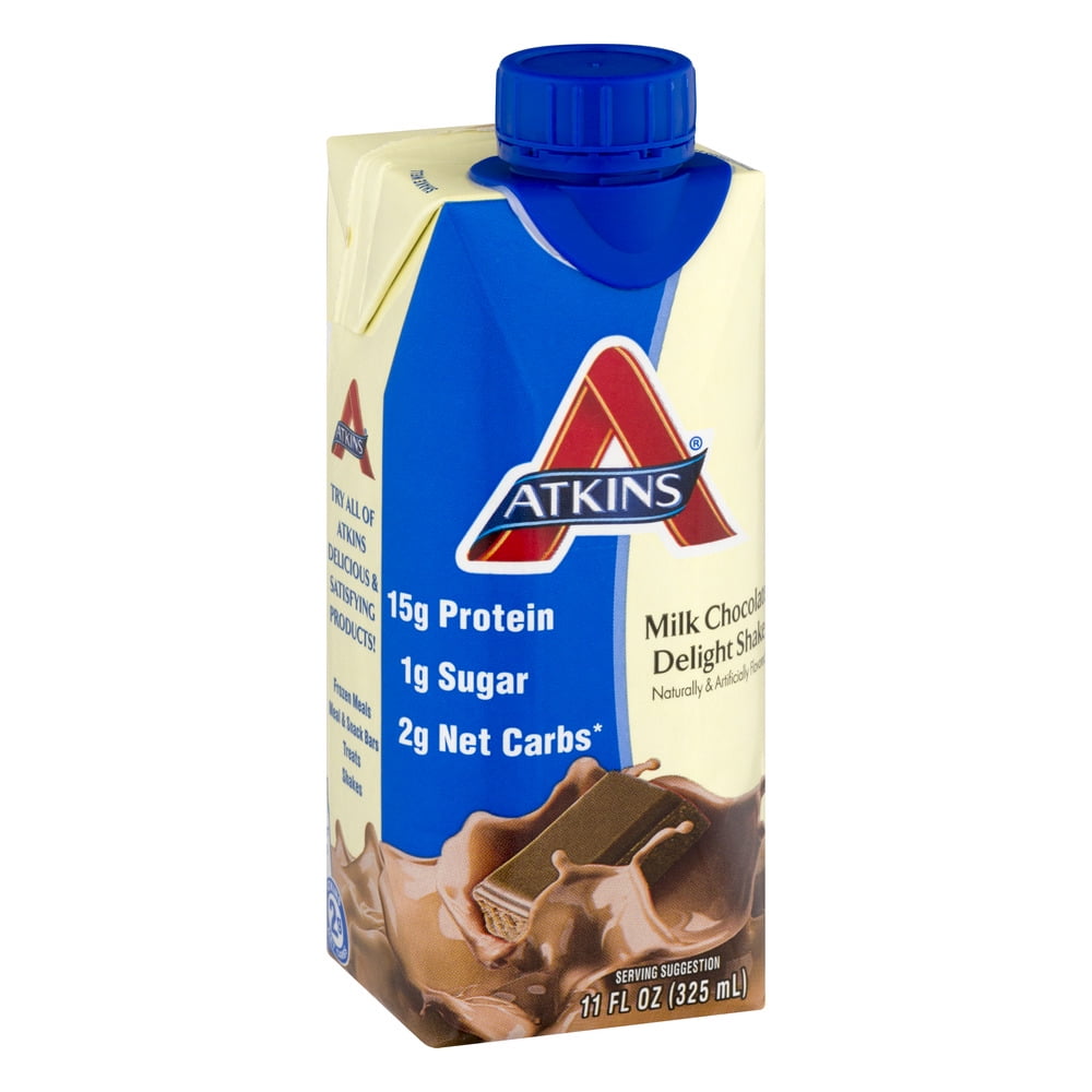 ATKINS Advantage Milk Chocolate Delight Shake 11 OZ (325 ml) (Pack of 12)
