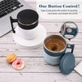 thumbnail image 4 of 300mL Self Stirring Mug with Lid Automatic Stirring Coffee Cup Electric Stainless Steel Self Mixing, 4 of 8