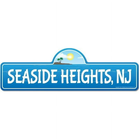 Seaside Heights, NJ New Jersey Beach Street Sign